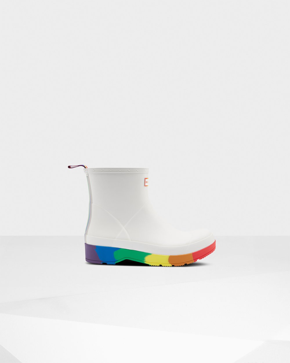 Hunter Original Pride Heeled Rain Play Boots - Discount Mens White - JFWQPL270